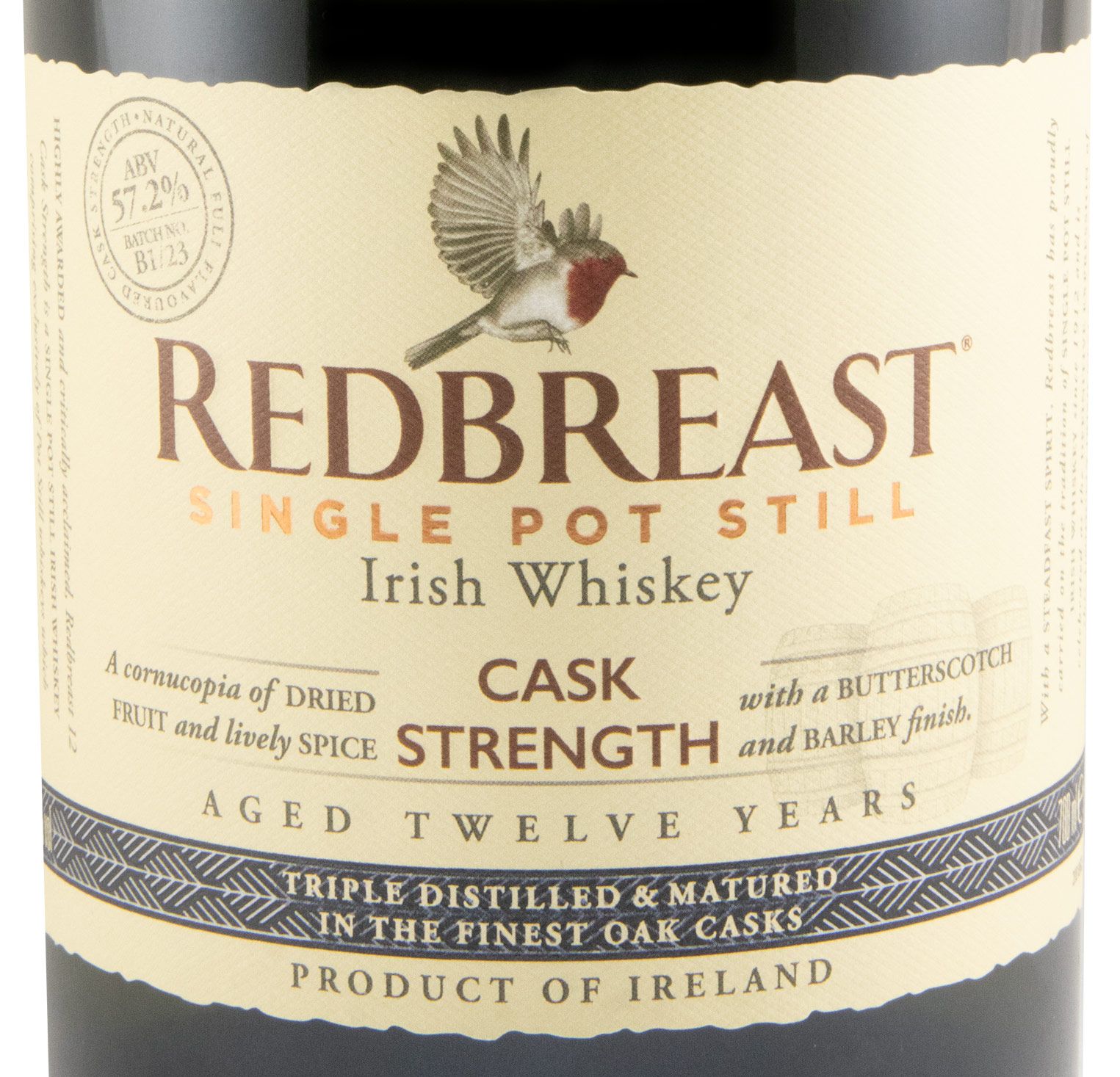 Redbreast Cask Strength Single Pot Still 12 anos 57.2%