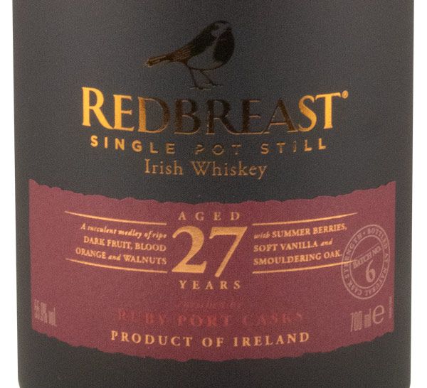 Redbreast Port Pipe Single Pot Still 27 anos