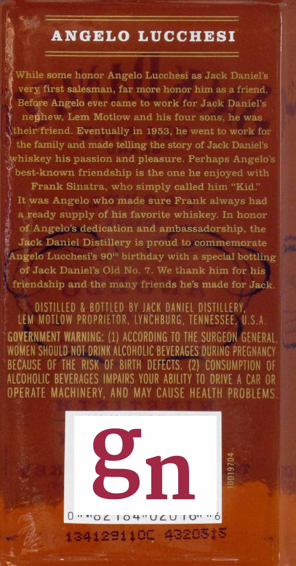 Jack Daniel's 90th Birthday Angelo Lucchesi