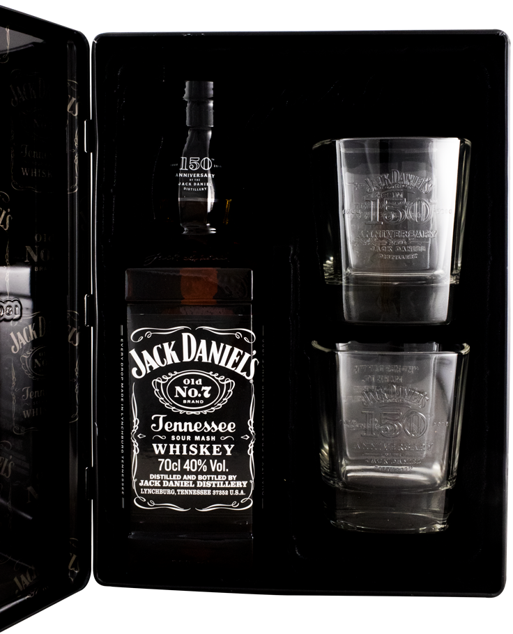Jack Daniel's 150th Anniversary w/Glasses