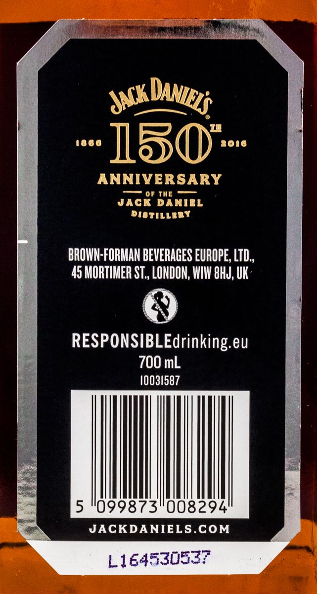 Jack Daniel's 150th Anniversary 70cl