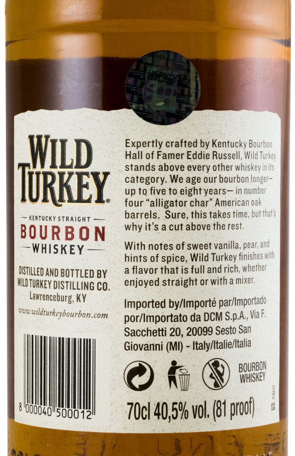 Wild Turkey Bourbon 81 Proof