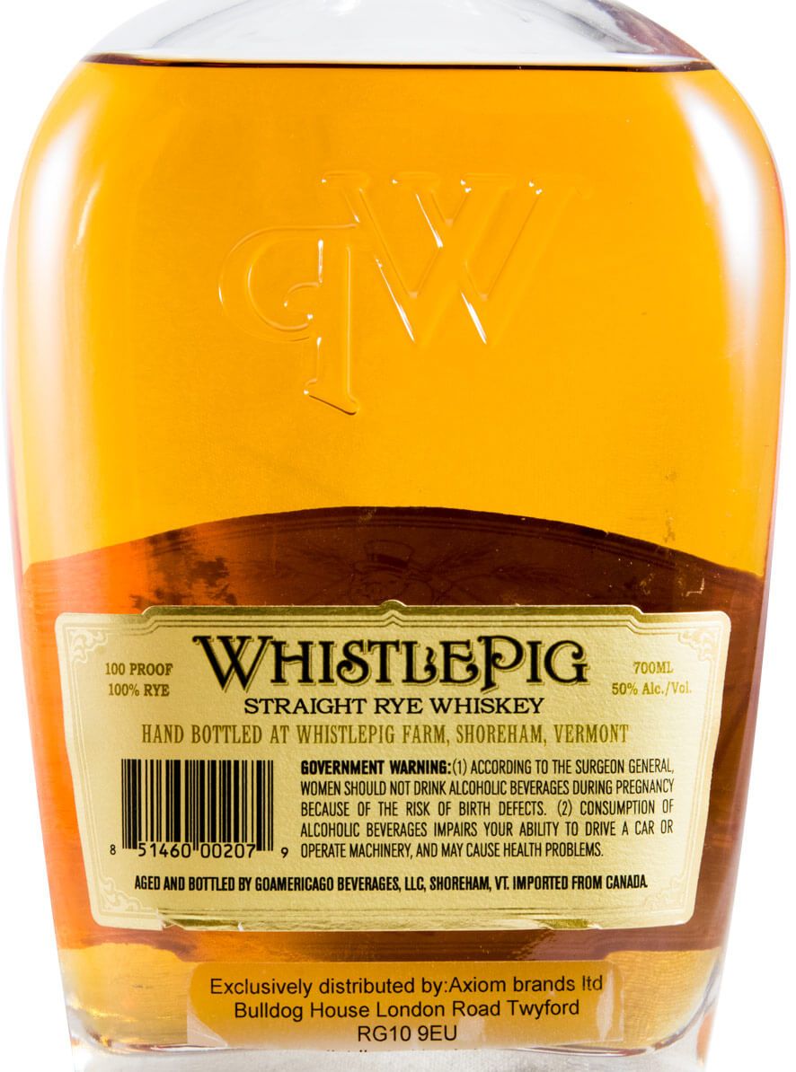 WhistlePig 10 anos Straight Rye