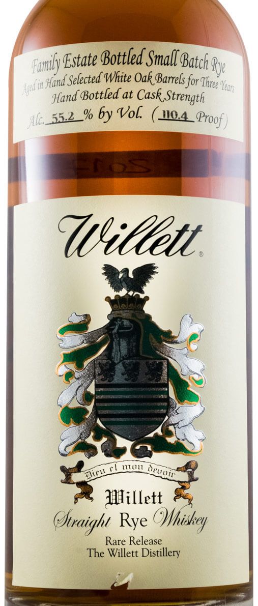 Willett 3 anos Small Batch Rye Cask Strength 55.2%