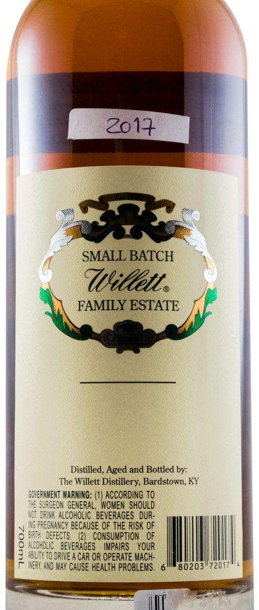 Willett 3 anos Small Batch Rye Cask Strength 55.2%
