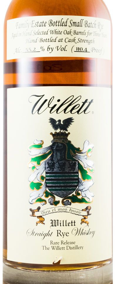 Willet 3 anos Small Batch Rye Cask Strength