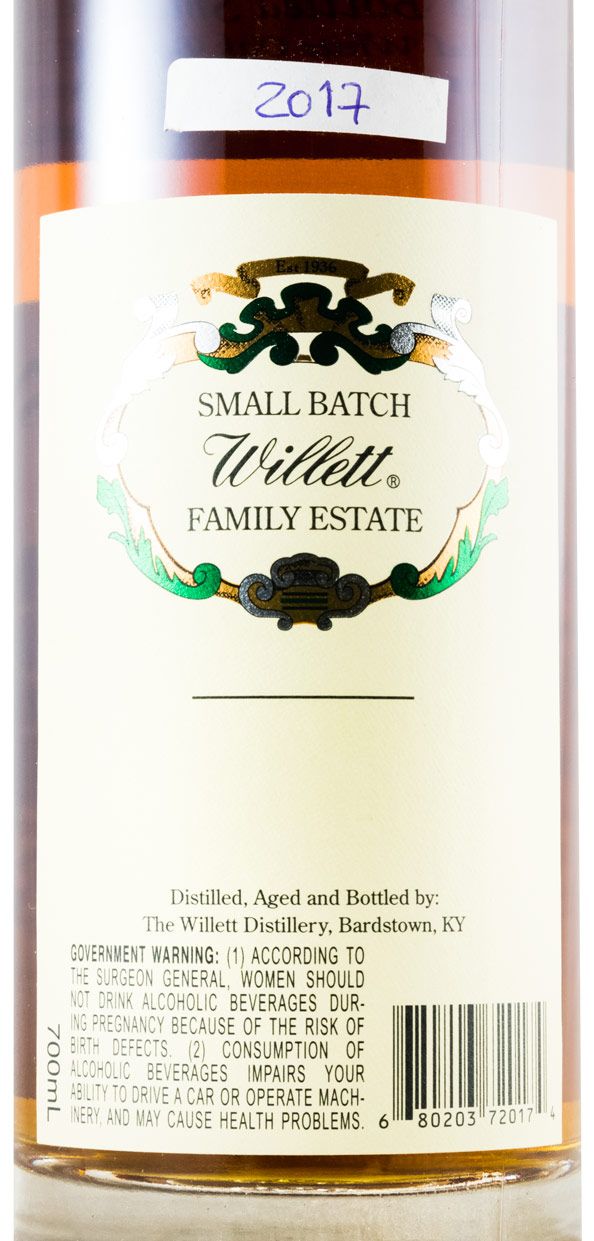 Willet 3 anos Small Batch Rye Cask Strength