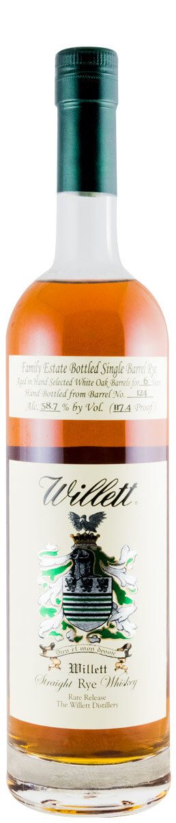 Willet 6 years Barrel N.º 124 Single Barrel Rye