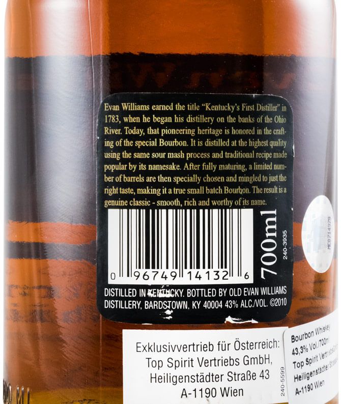 Evan Williams 1783 Straight Bourbon Small Batch