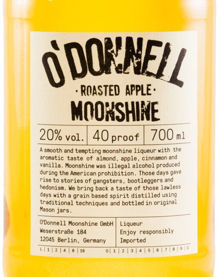 Whisky Liqueur O'Donnell Moonshine Roasted Apple
