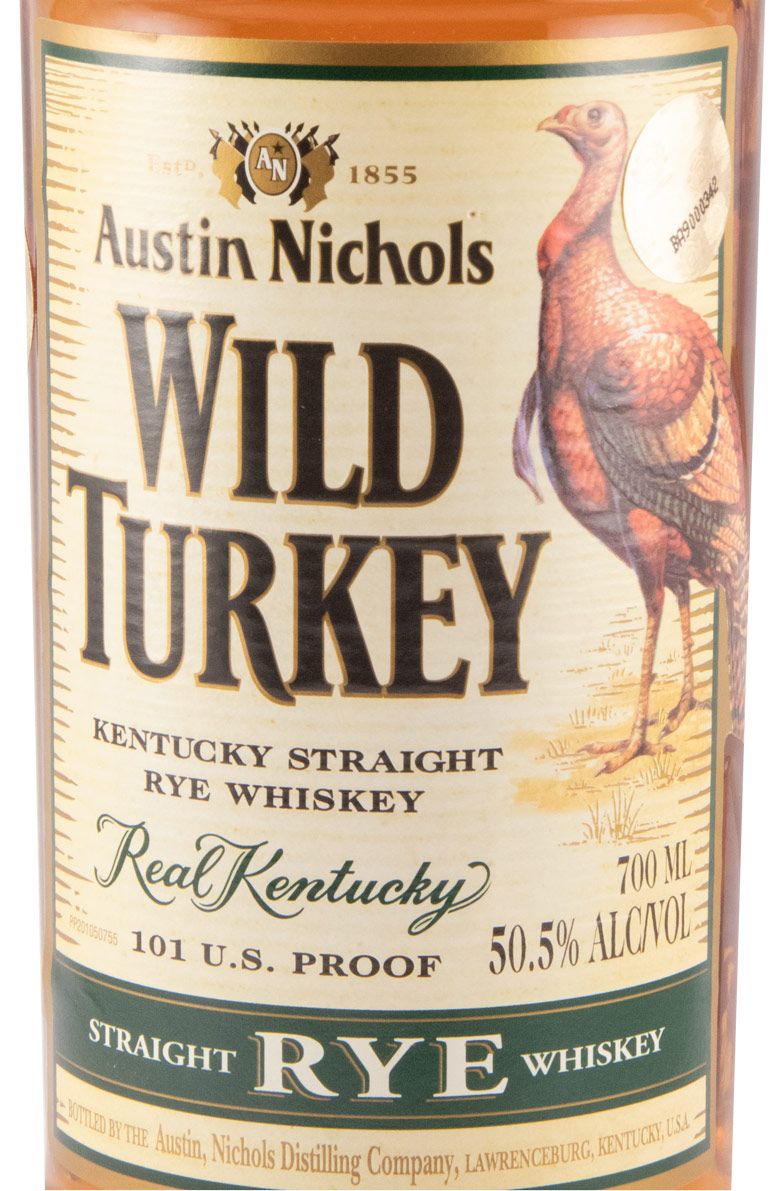 Wild Turkey Straight Rye 101 Proof (former label)