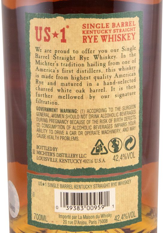 Michter's US*1 Straight Rye