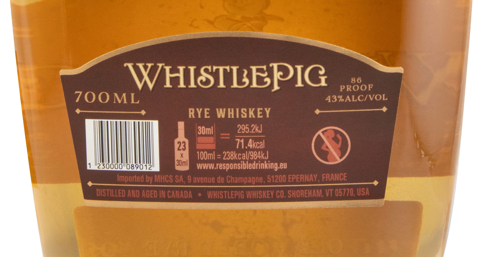 Whistlepig Old World Rye 12 anos