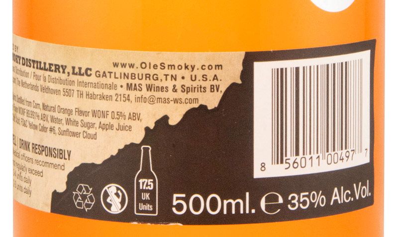 Ole Smoky Moonshine Orange 50cl