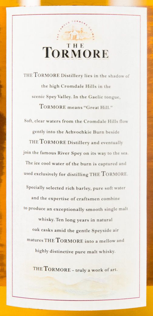 The Tormore 10 anos