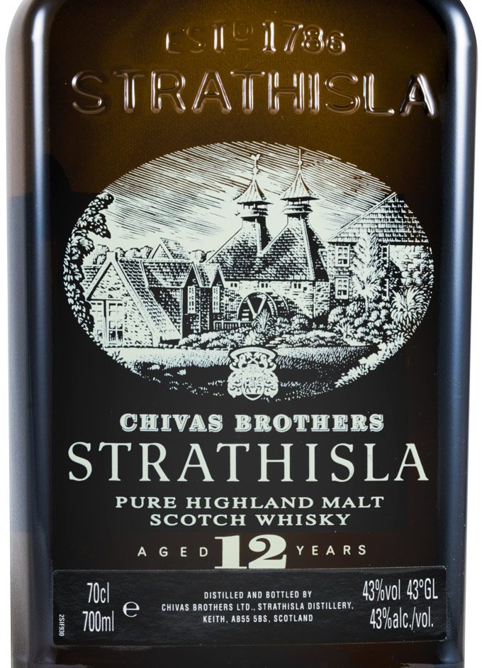 Strasthisla 12 years Old Label
