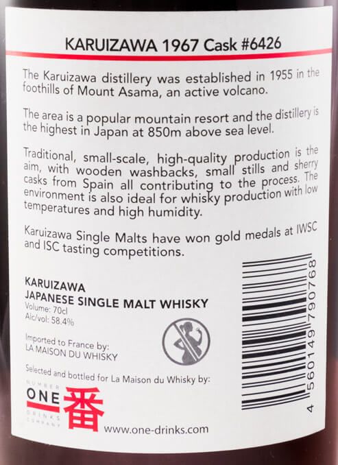 1967 Karuizawa Cask N.º 6426