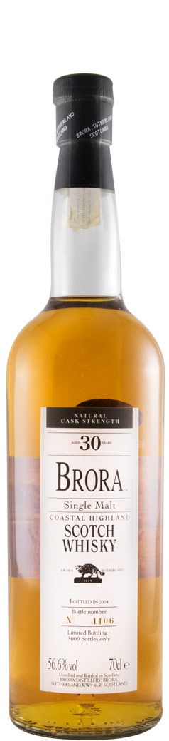 Brora 30 anos (garrafa n.º1106 engarrafado em 2004)