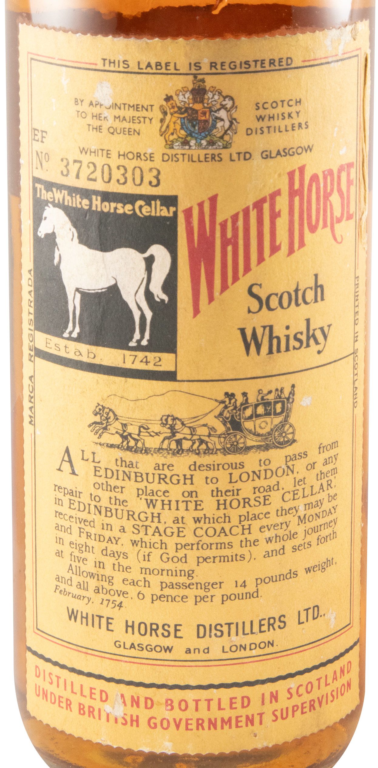 White Horse (garrafa alta com carica) 75cl