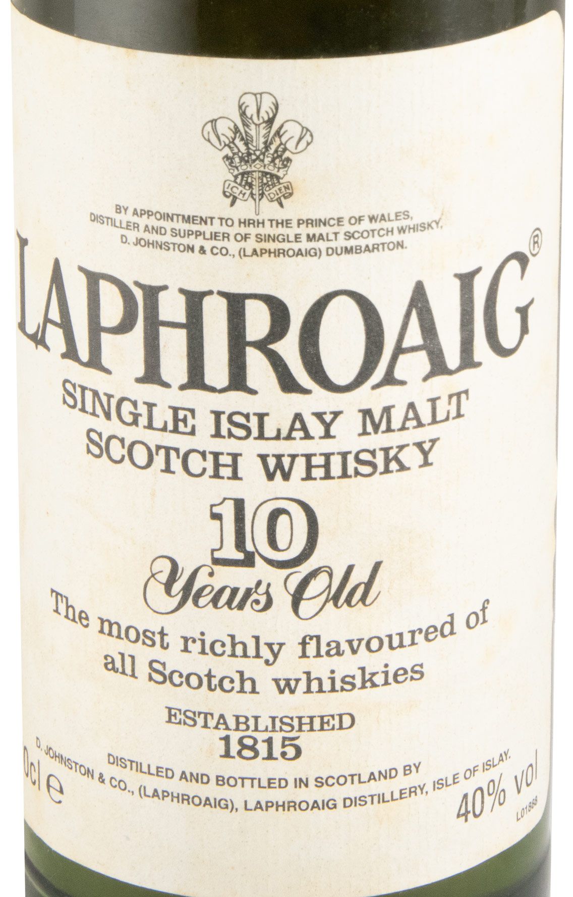 Laphroaig 10 anos (rótulo antigo)