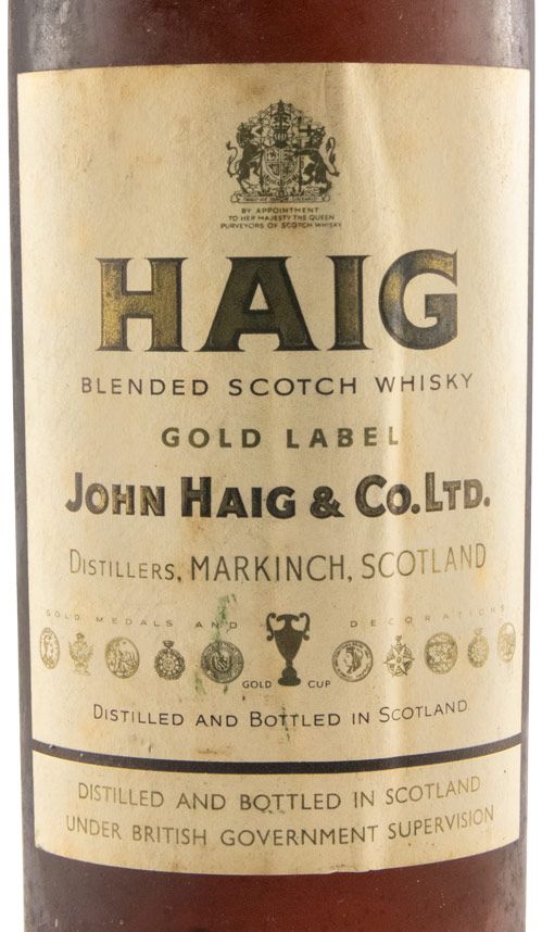 Haig Gformer label (slender bottle)