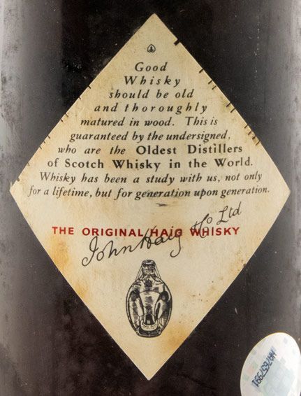 Haig Gformer label (slender bottle)