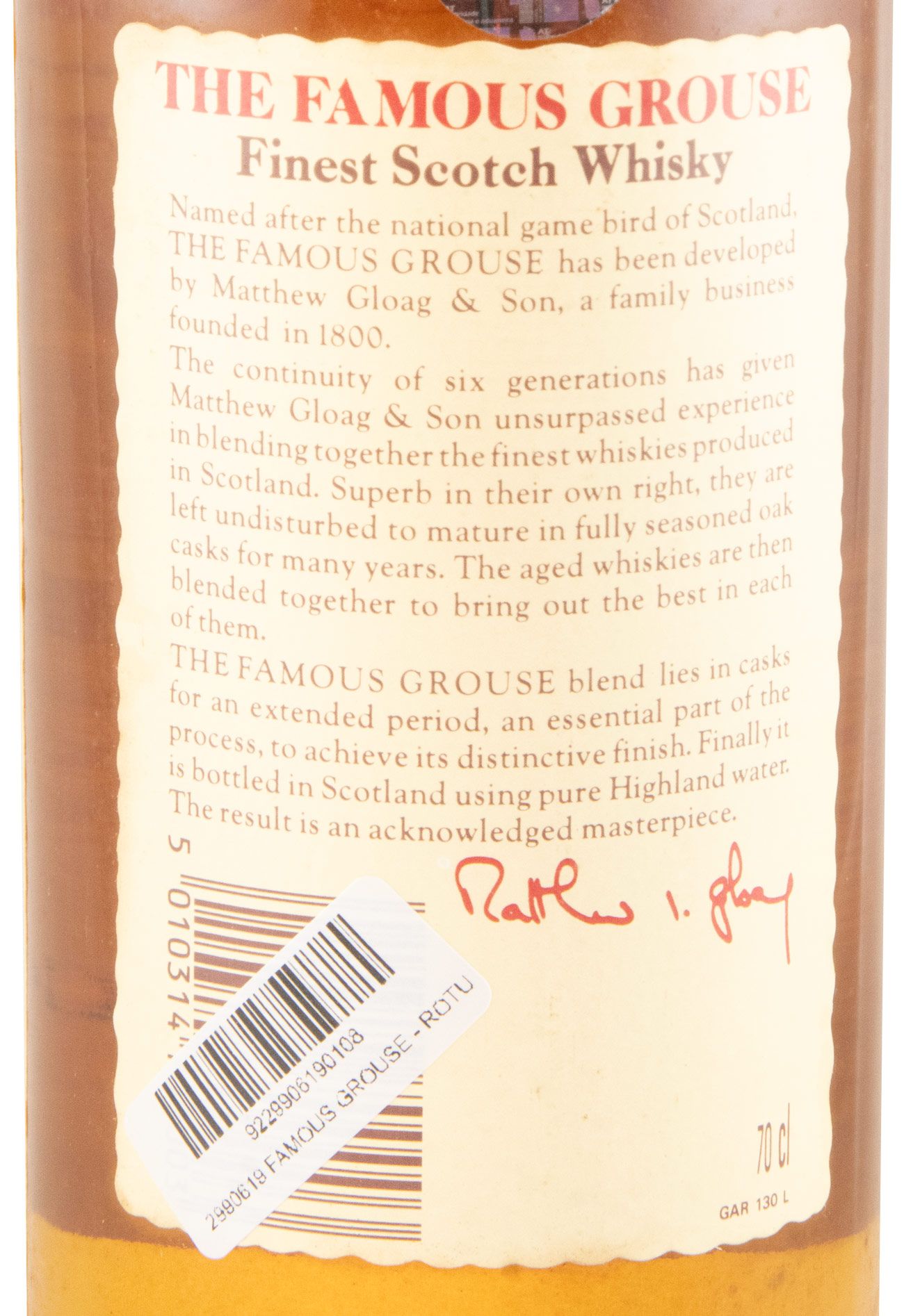 Famous Grouse (rótulo antigo)