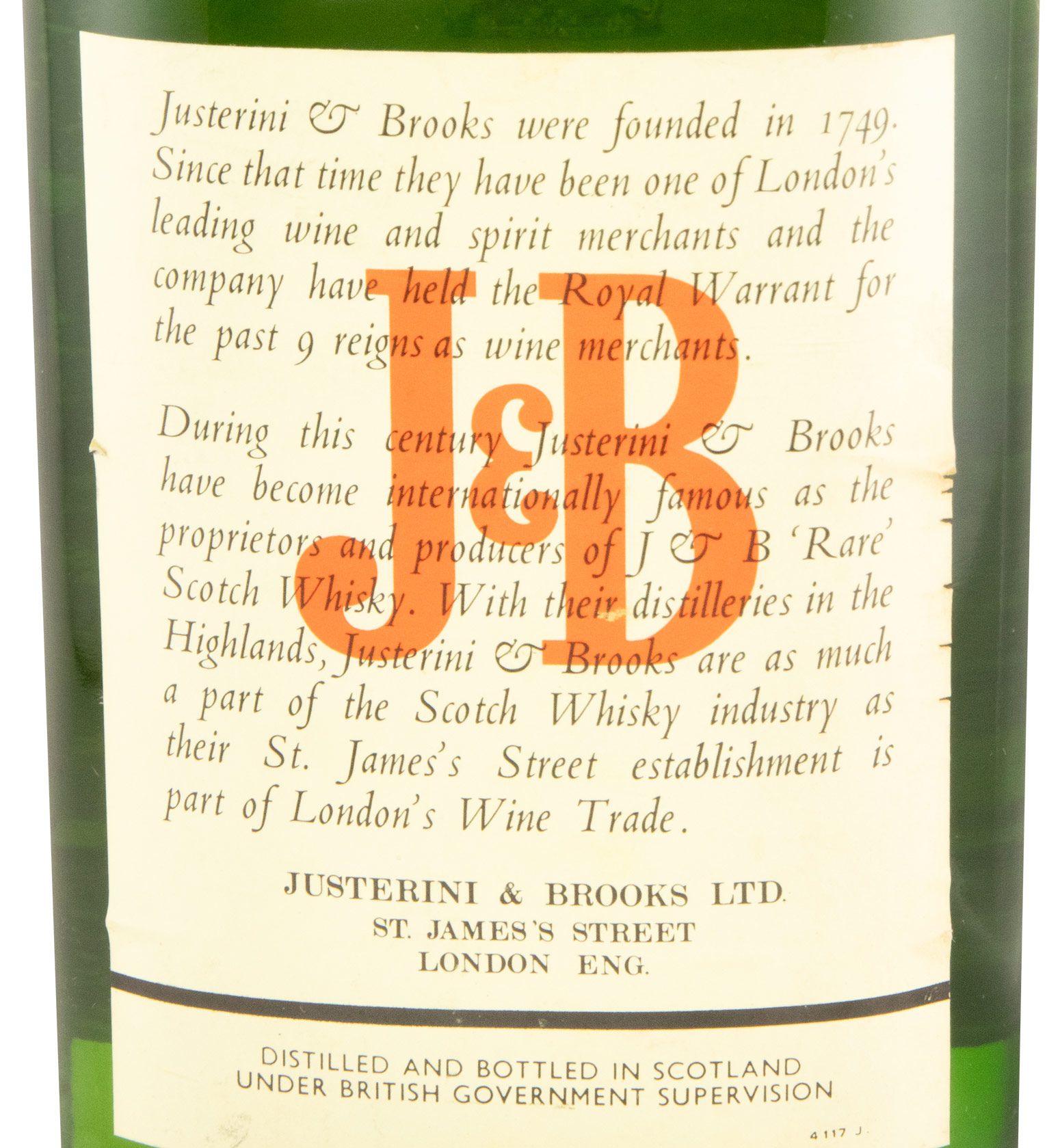 J&B (rótulo antigo) 75cl