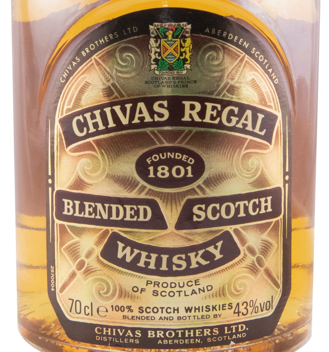 Chivas Regal 12 anos 43% (garrafa antiga)