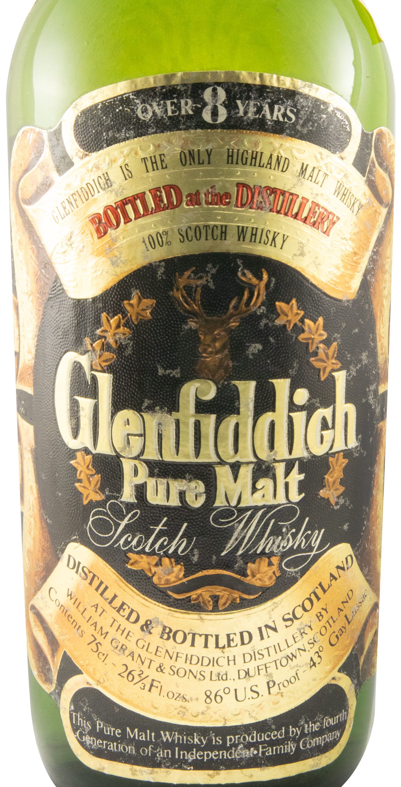 Glenfiddich 8 anos (garrafa redonda) 75cl