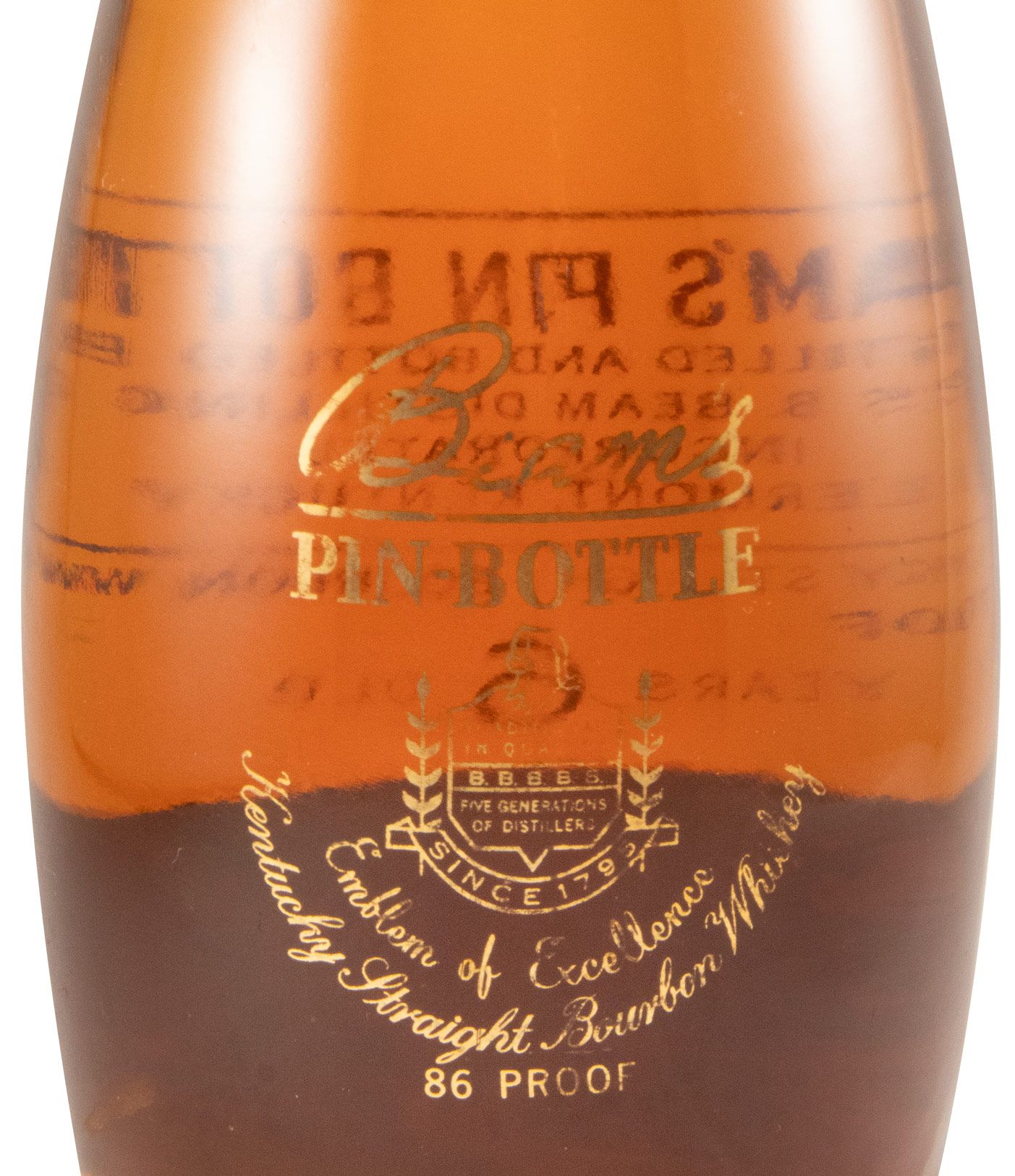 Beam's Pin Bottle Bourbon 6 anos