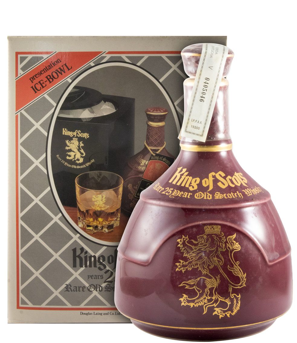 King of Scots 25 years w/Ice bucket (ceramic pitcher)