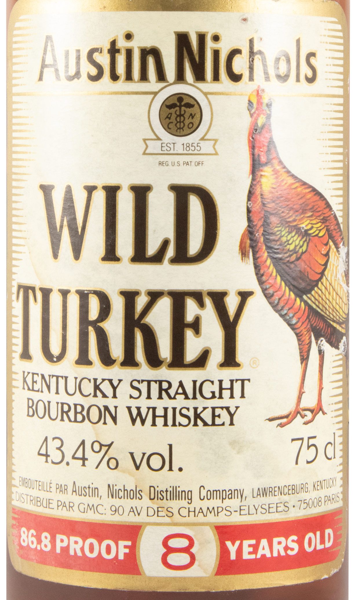 Wild Turkey 8 anos (garrafa antiga) 75cl