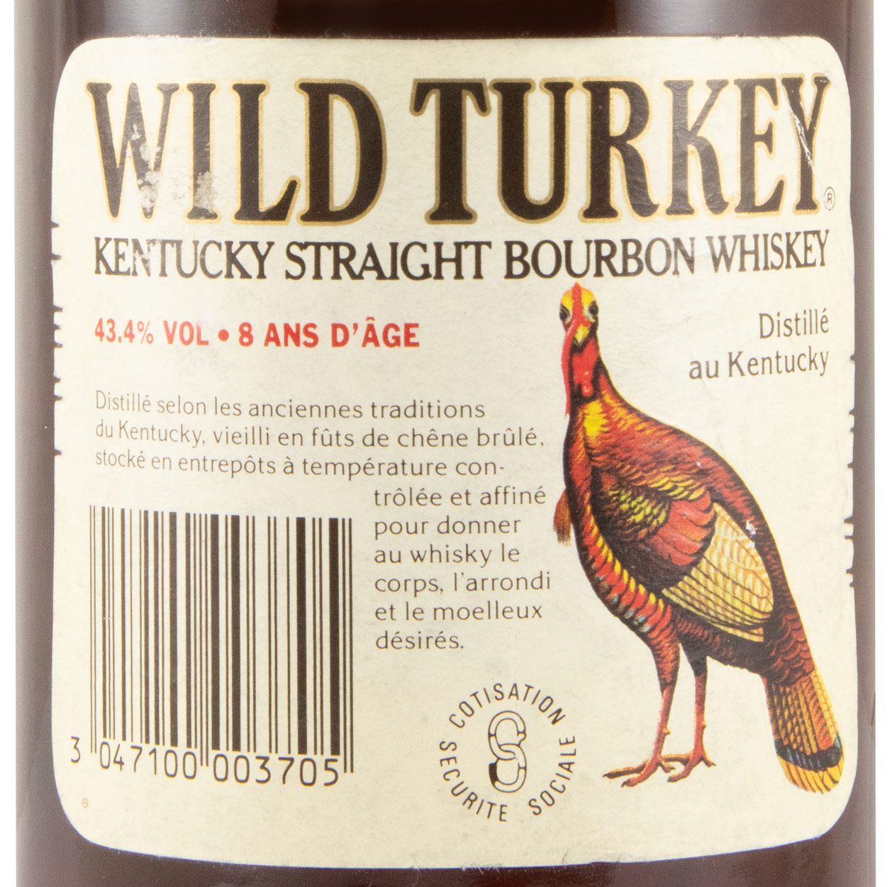 Wild Turkey 8 anos (garrafa antiga) 75cl