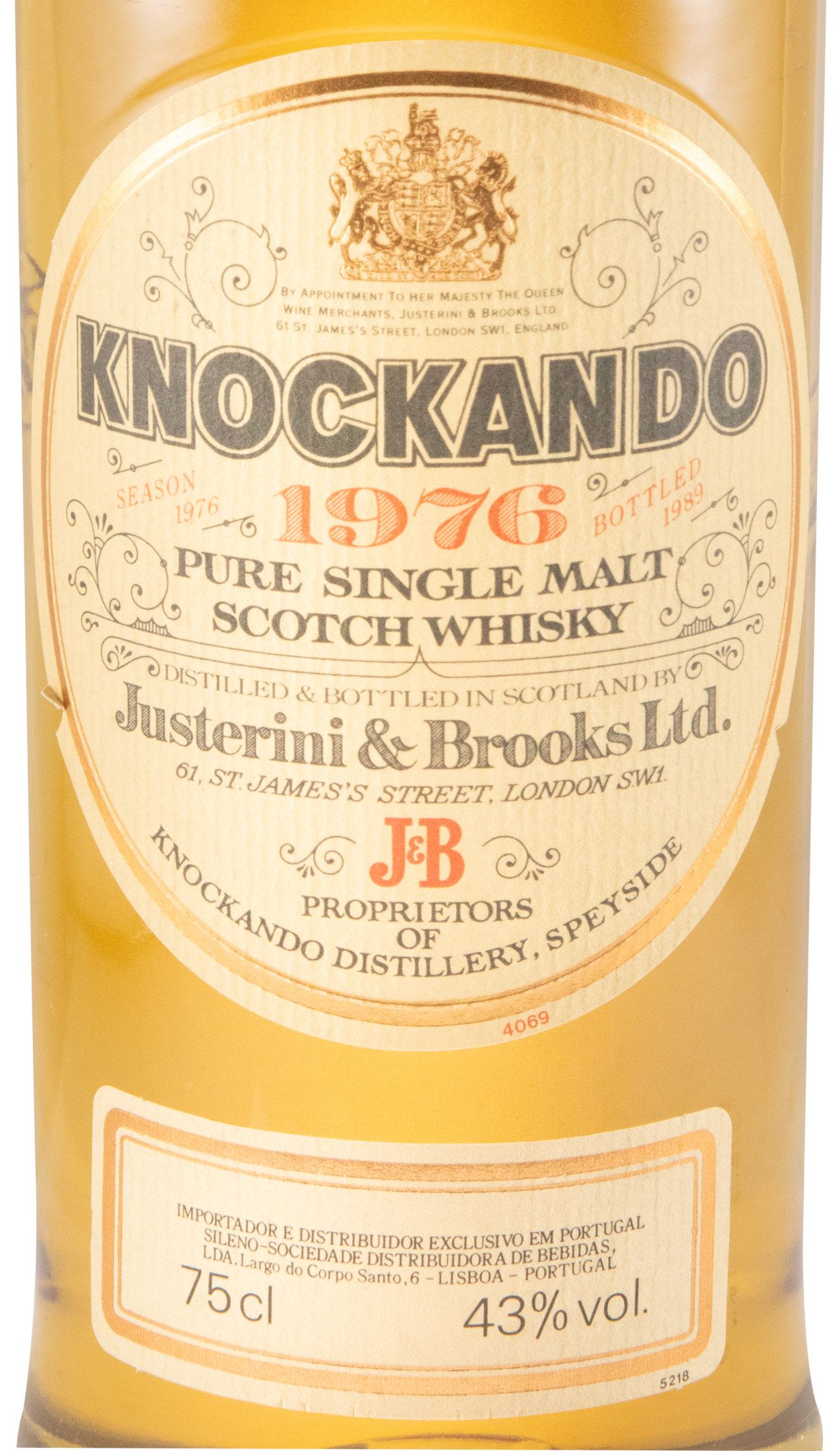 1976 Knockando (engarrafado em 1989) 75cl