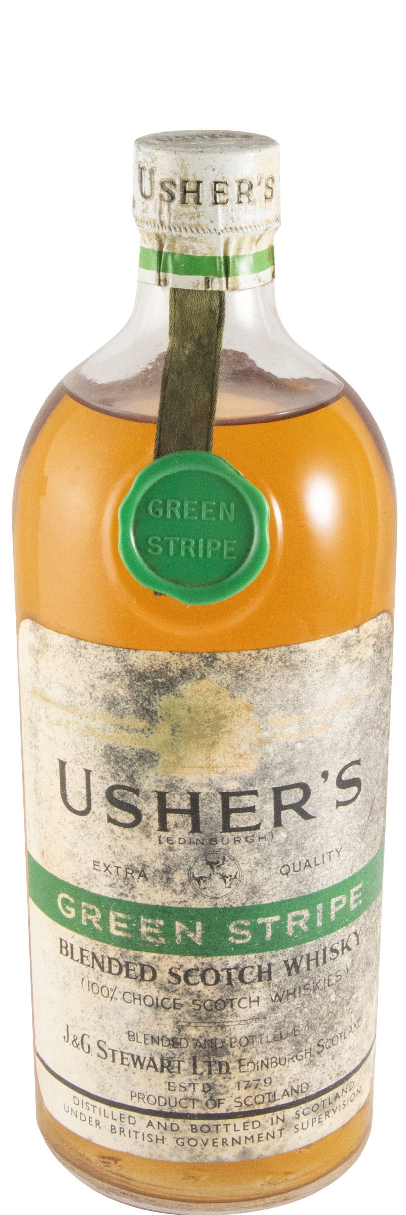 Usher Green Stripe 75cl