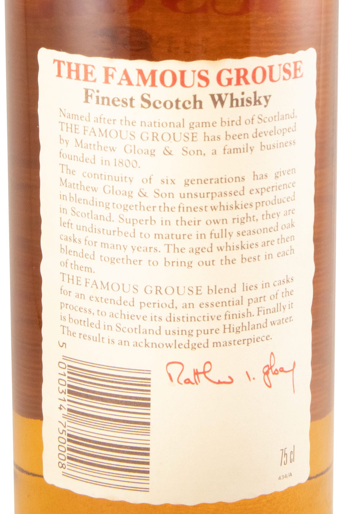 Famous Grouse (former label) 75cl