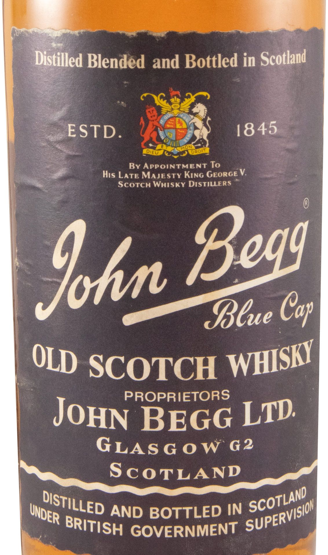 John Begg Blue Cap (round bottle) 75cl