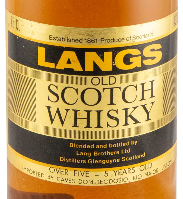 Langs Old 5 anos (garrafa redonda) 75cl