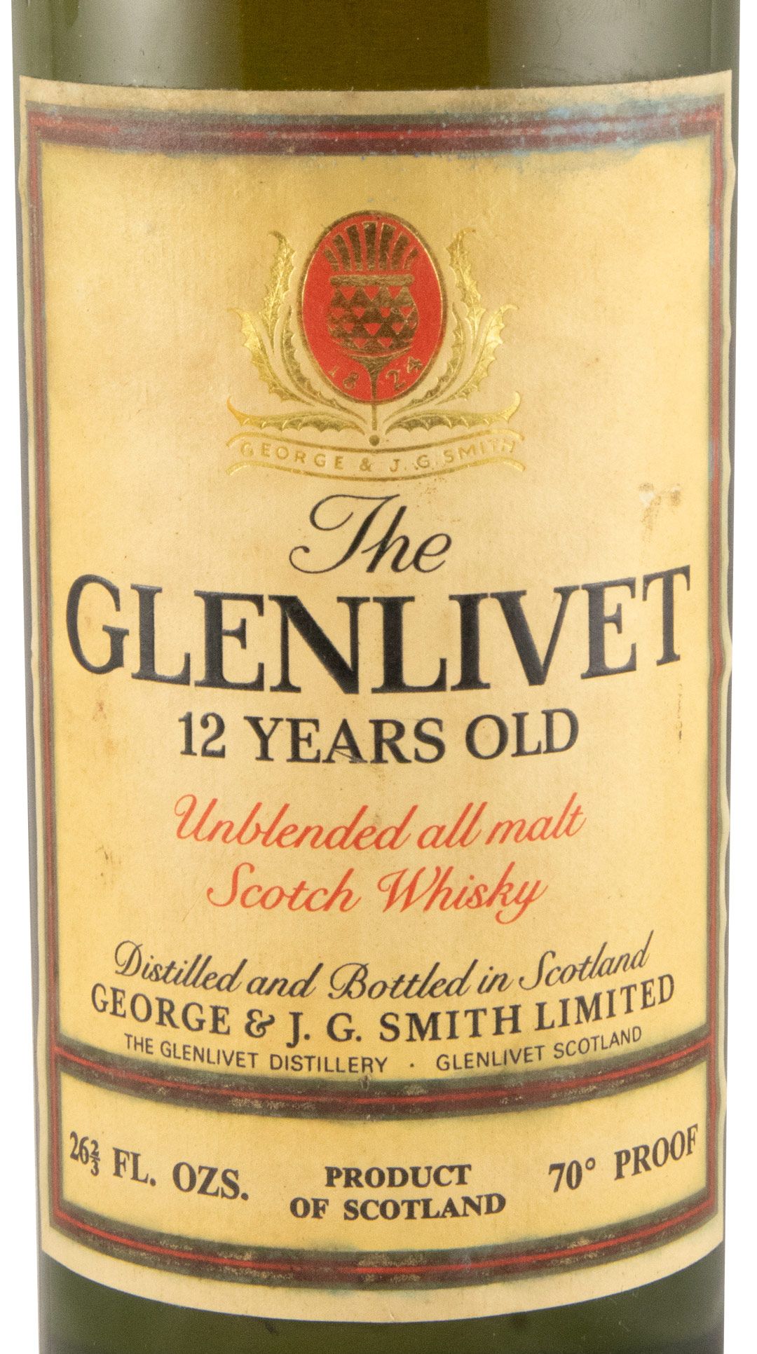 Glenlivet 12 anos (rótulo antigo) 75cl