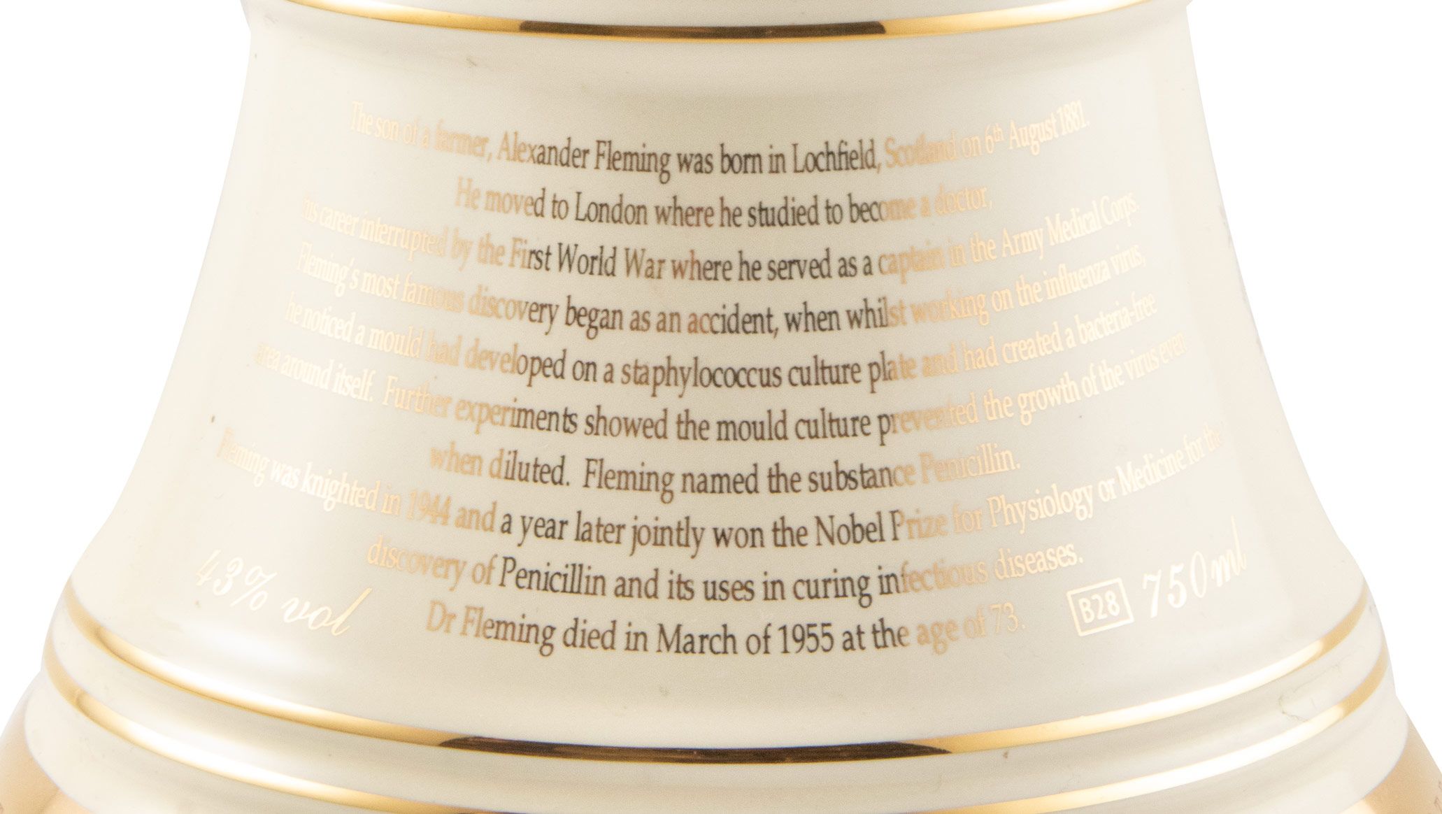 2003 Bell's Christmas Alexander Fleming (sino) 75cl