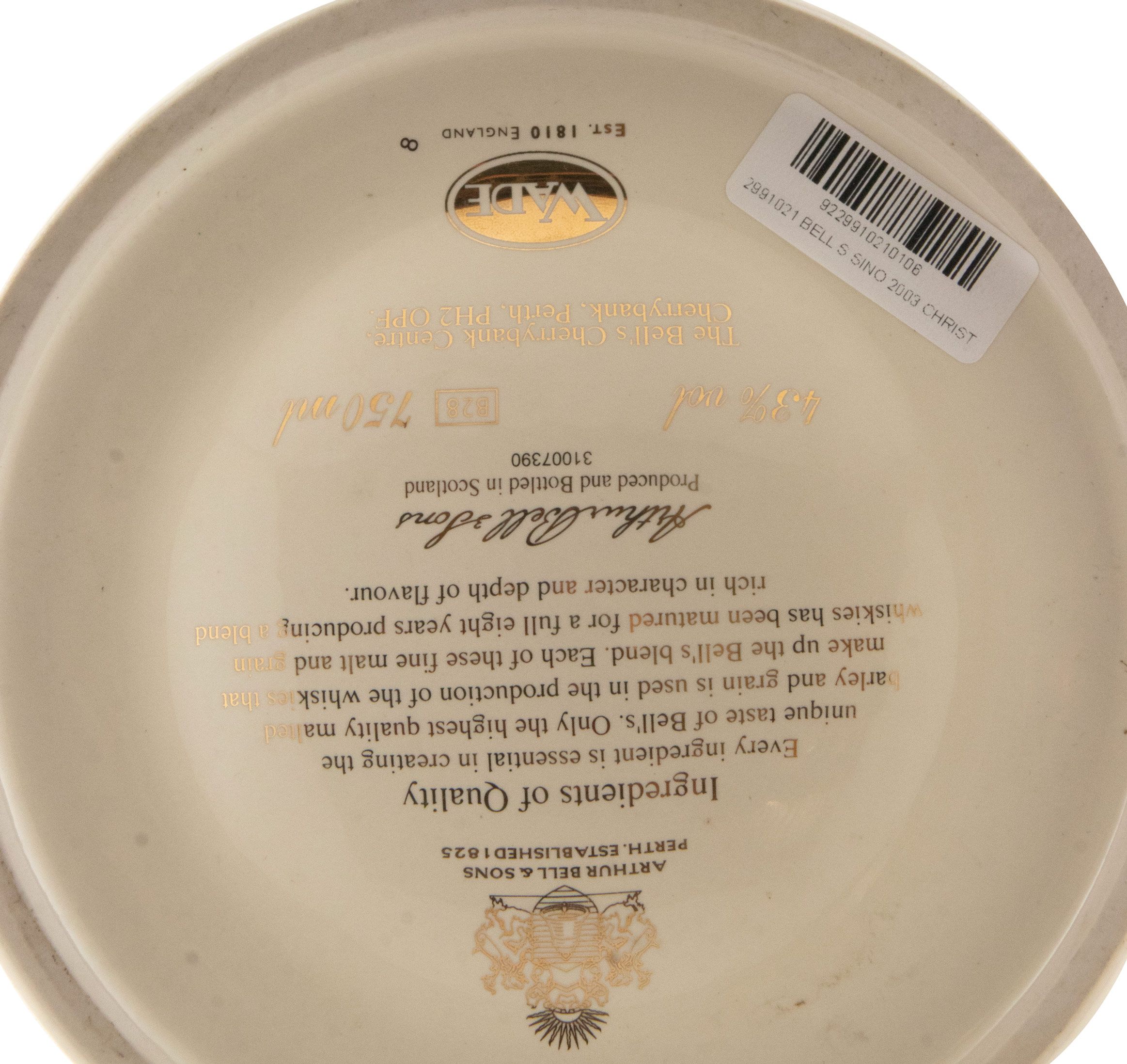 2003 Bell's Christmas Alexander Fleming (sino) 75cl