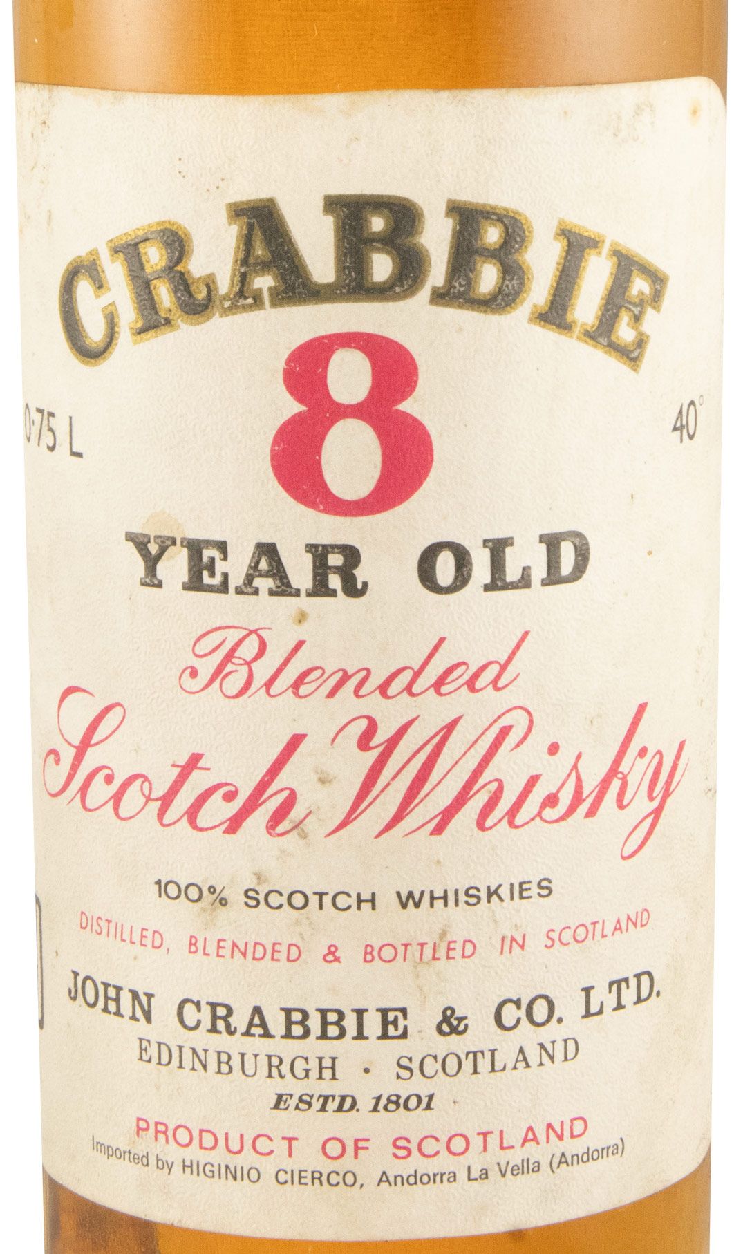 Crabbie 8 anos 75cl
