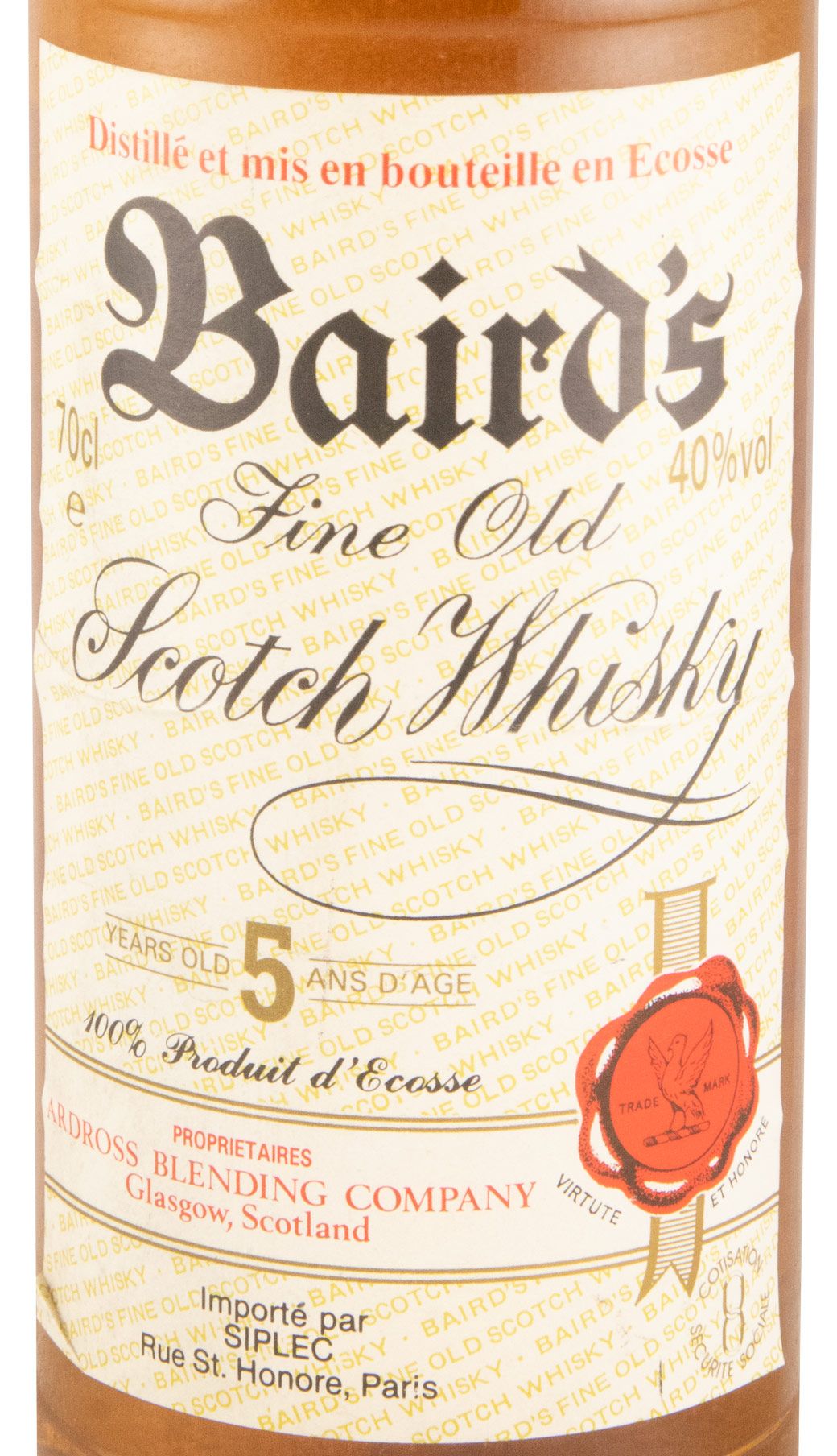 Baird's Fine Old 5 anos