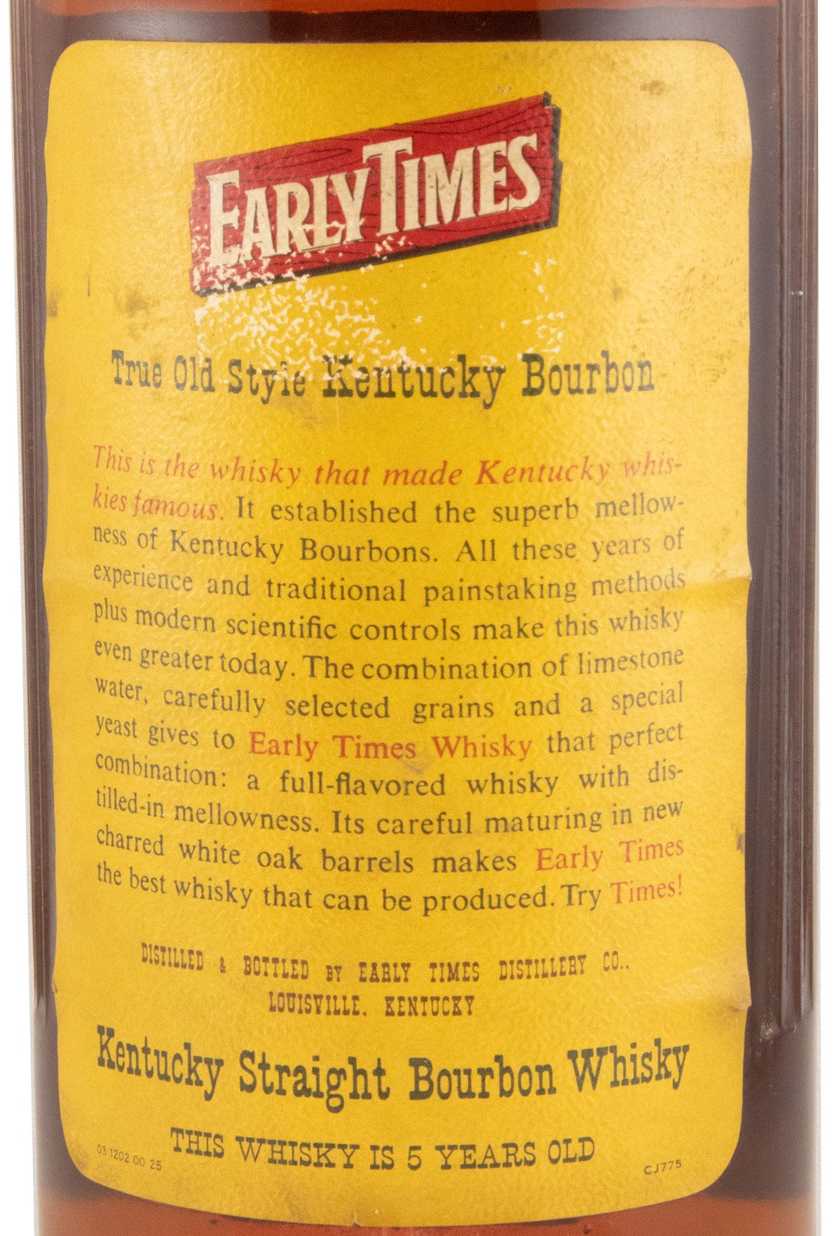 Early Times Straight Bourbon