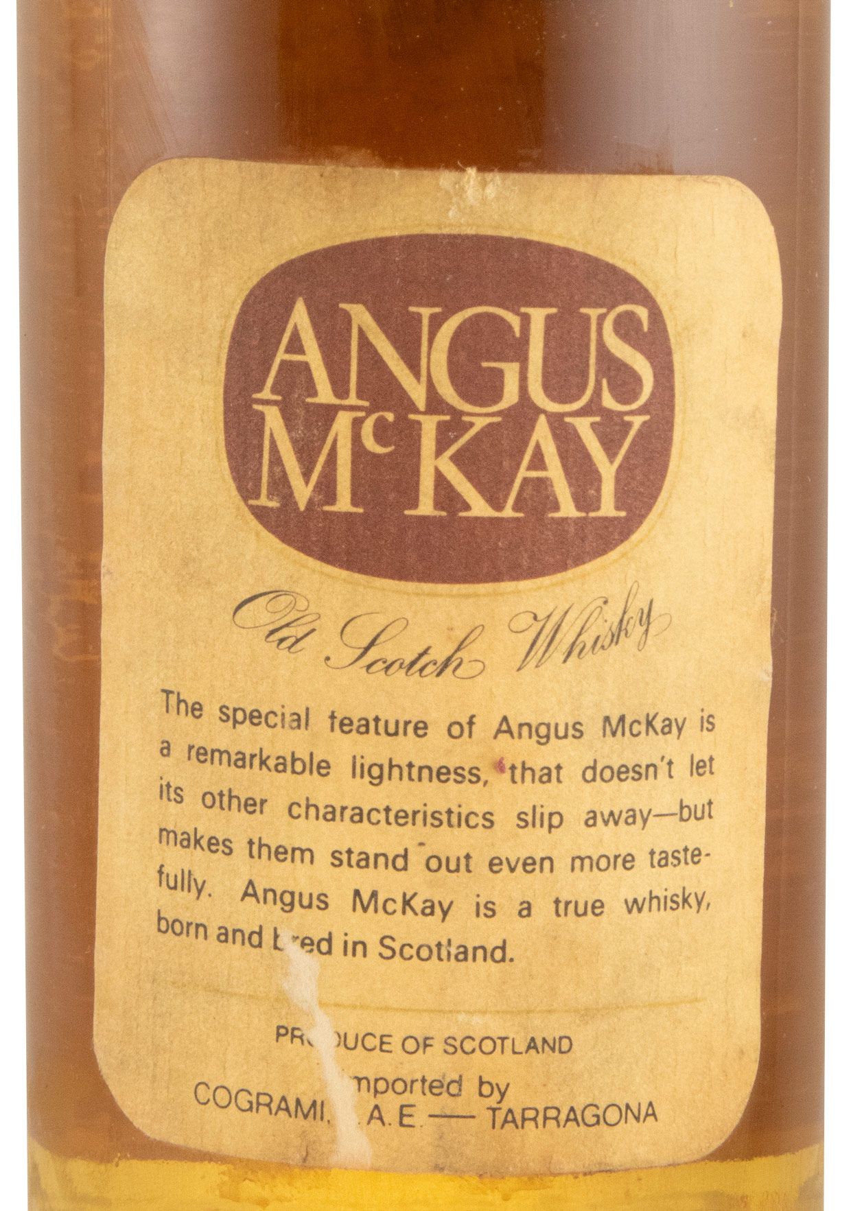 Angus Mckay Specially Pale Selected 75cl