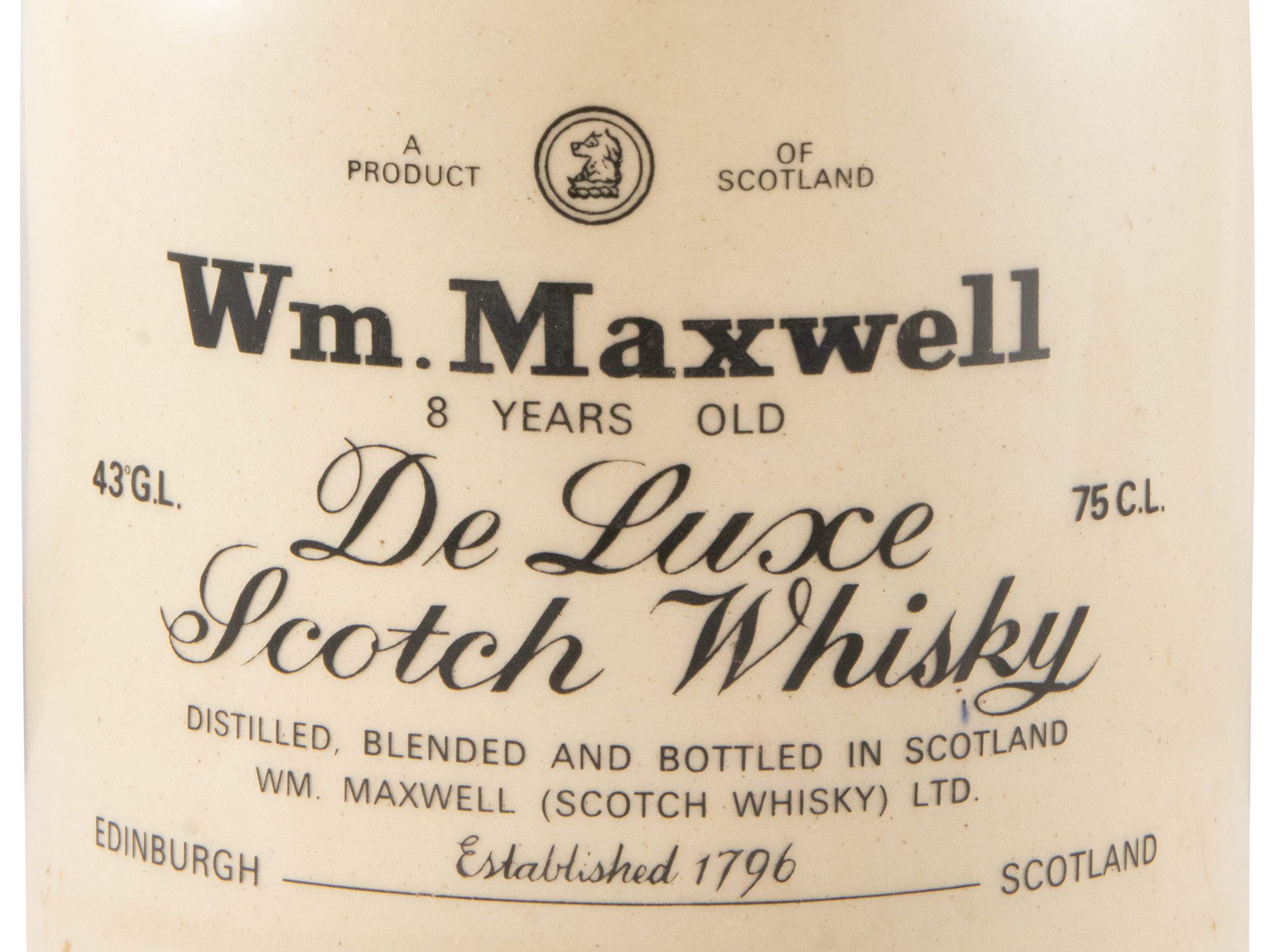 Wm. Maxwell 8 anos (garrafa em cerâmica) 75cl