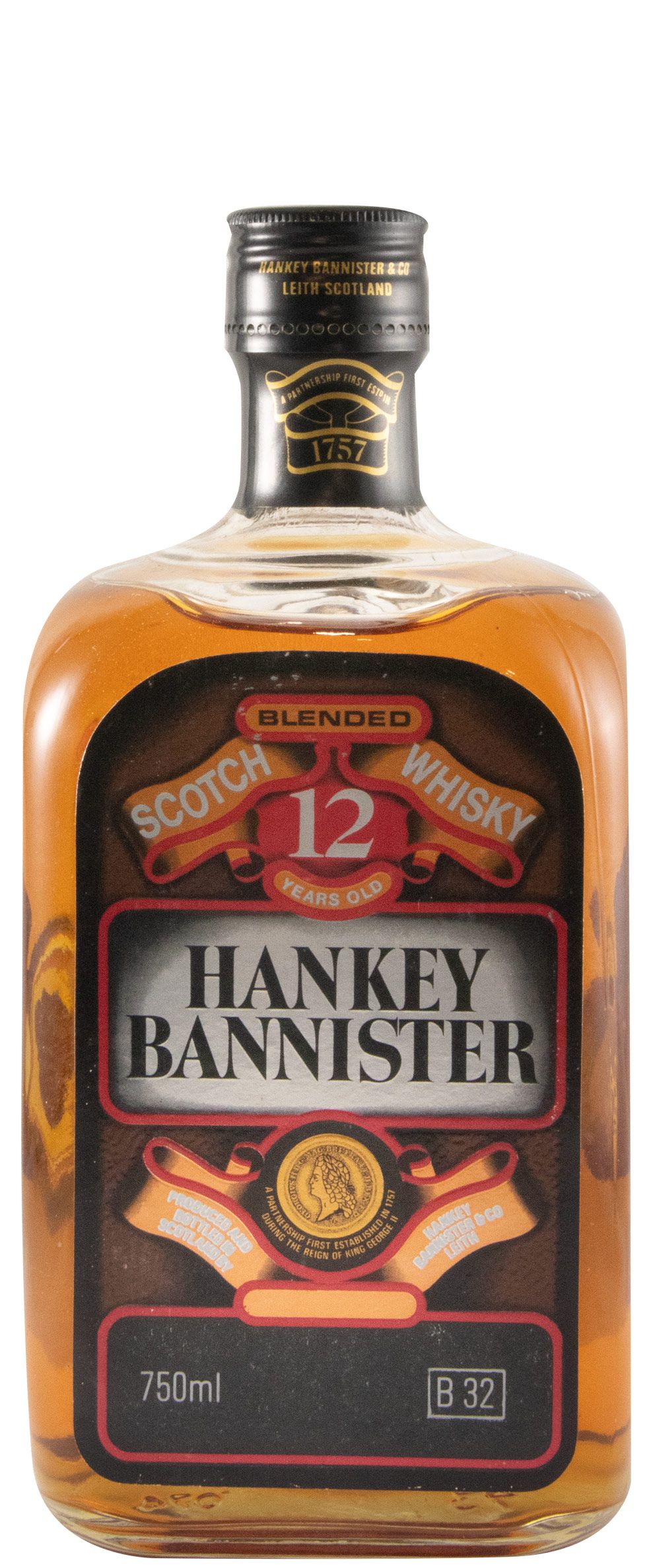 Hankey Bannister 12 anos (garrafa quadrada) 75cl