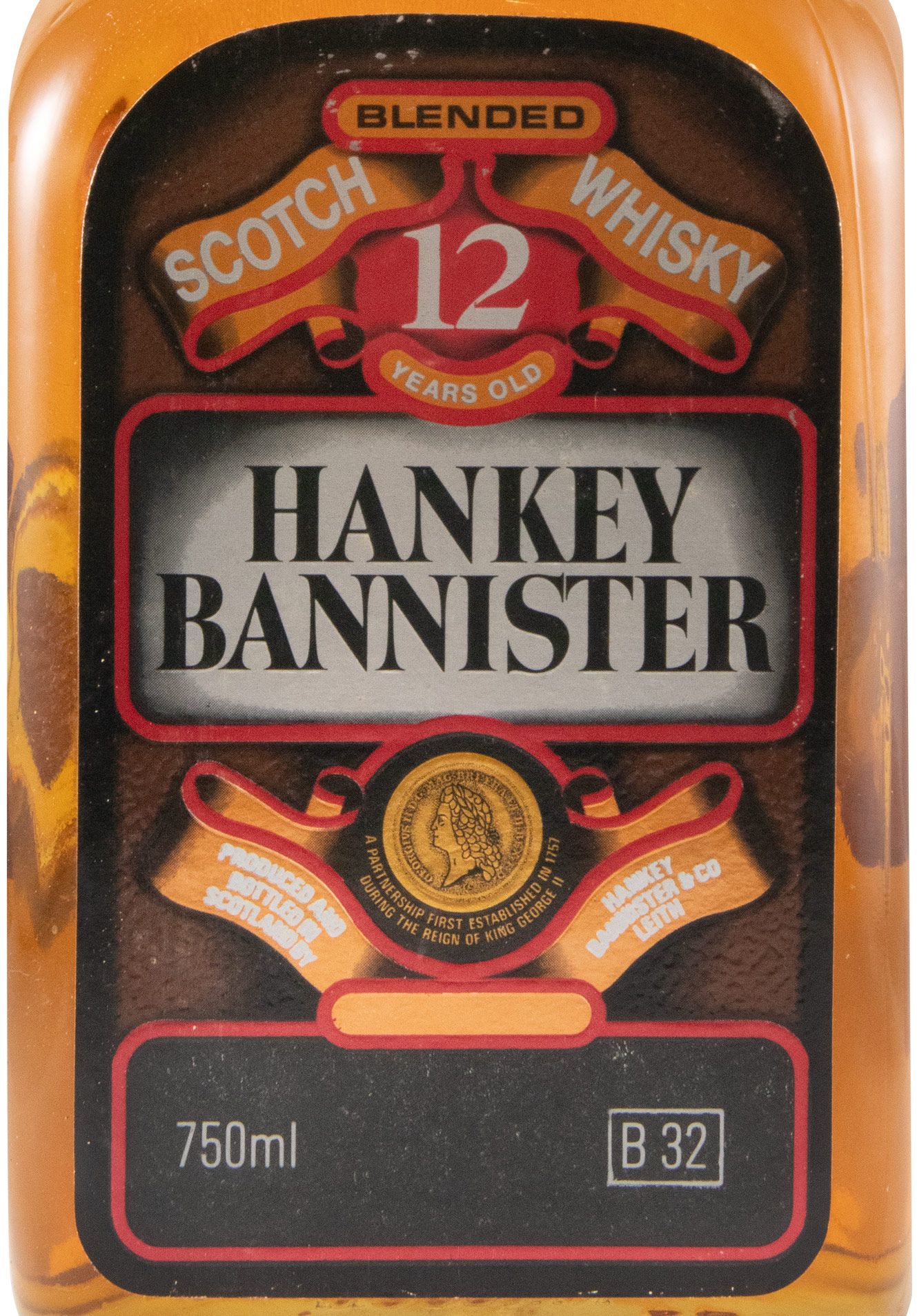 Hankey Bannister 12 anos (garrafa quadrada) 75cl