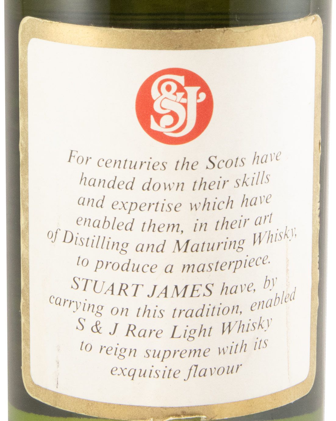 S&J Rare Light Scotch 75cl